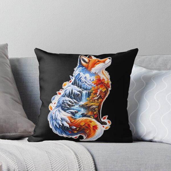Item preview, Four Seasons Fox – Mountain, Forest and Wildlife Nature Art designed and sold by GenZStickerHub1.