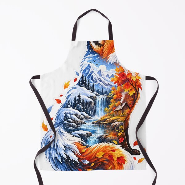 Item preview, Four Seasons Fox – Mountain, Forest and Wildlife Nature Art designed and sold by GenZStickerHub1.