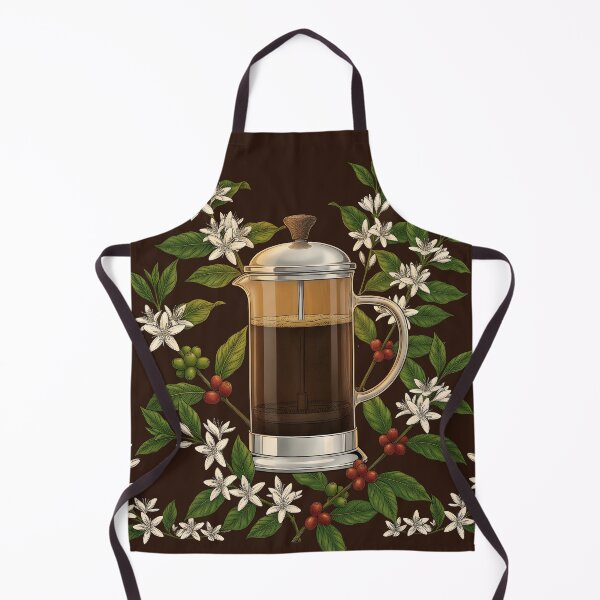 Item preview, French Press Coffee Maker Botanical Bloom designed and sold by ThirdShiftLab.