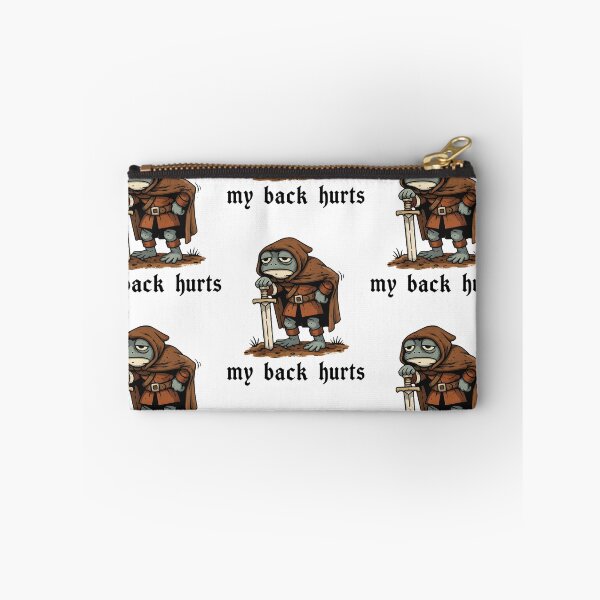 Item preview, My Back Hurts Frog Medieval Humor designed and sold by RDGNR.