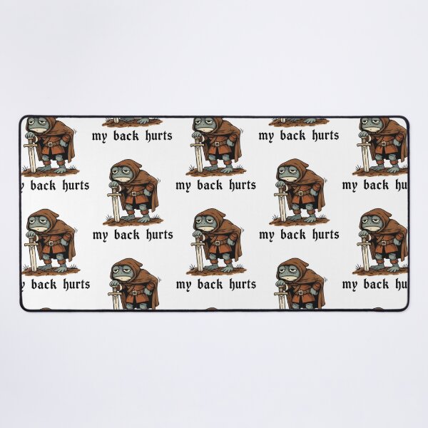 Item preview, My Back Hurts Frog Medieval Humor designed and sold by RDGNR.
