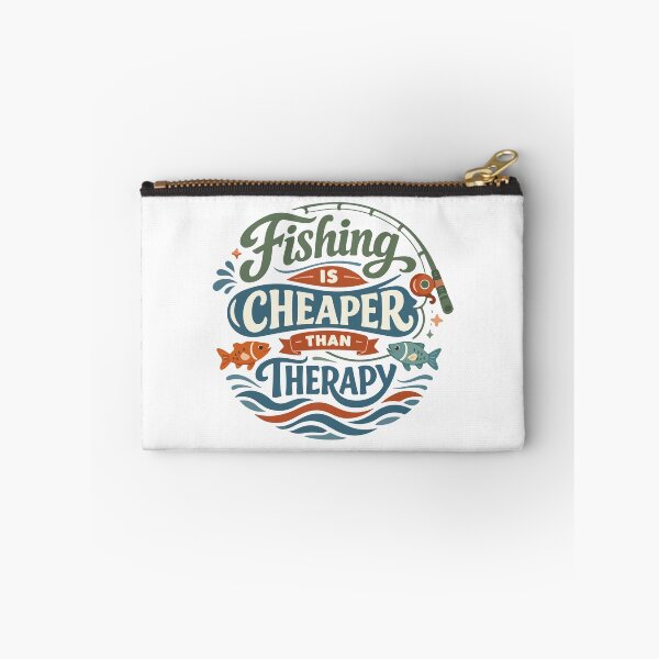 Item preview, Fishing Is Cheaper Than Therapy Funny Gift for Fishermen, Outdoorsmen & Dads designed and sold by stylishdzign.