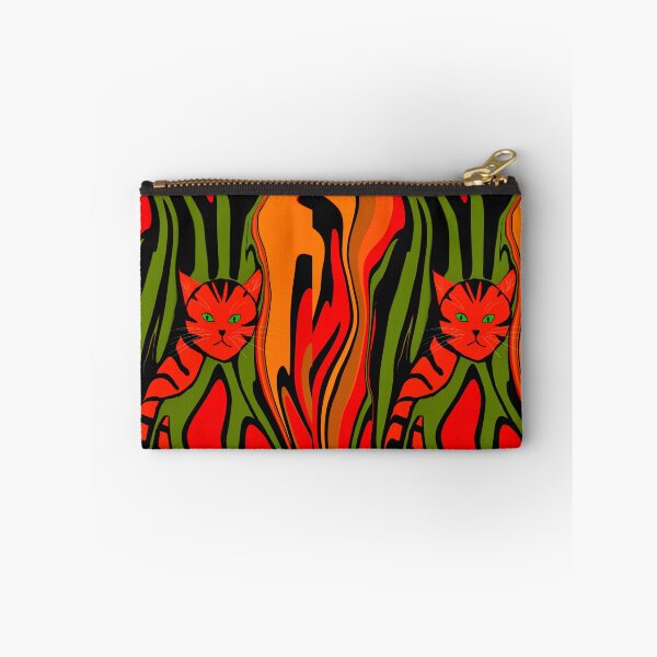 Item preview, Cat in Vibrant Abstract Patterns designed and sold by Elaine M Hayward .