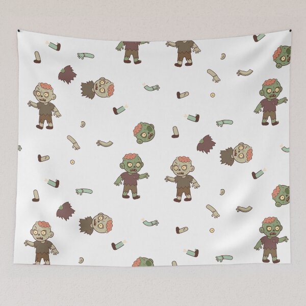Item preview, Creepy Yet Fun Zombie Characters Walking Dead Halloween Pattern  designed and sold by Natalia4321.