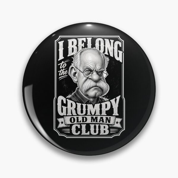 Item preview, Grumpy Old Man Club Vintage Funny Retro Design designed and sold by Wilcox PhotoArt.