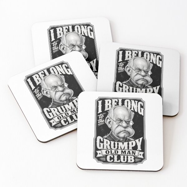 Item preview, Grumpy Old Man Club Vintage Funny Retro Design designed and sold by Wilcox PhotoArt.