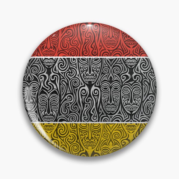 Item preview, Sepik River Oval Spirit Board Pattern designed and sold by TribeAndTrend.
