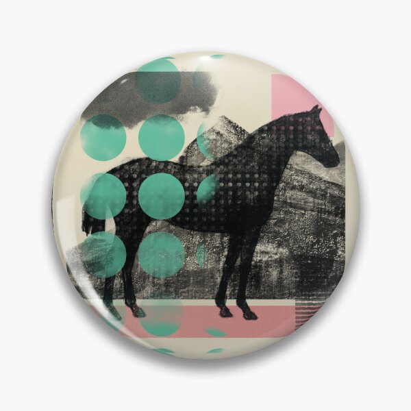 Item preview, Abstract Horse Collage | Contemporary Equestrian Art designed and sold by MikZviagin.