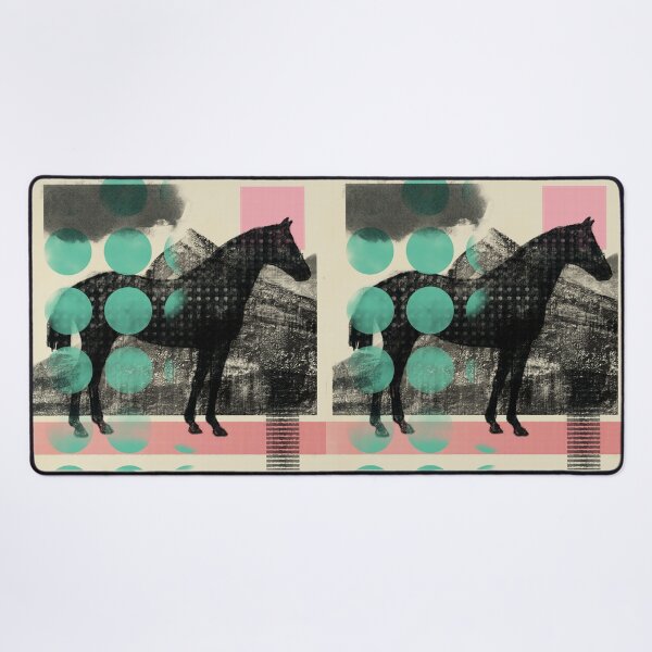 Item preview, Abstract Horse Collage | Contemporary Equestrian Art designed and sold by MikZviagin.