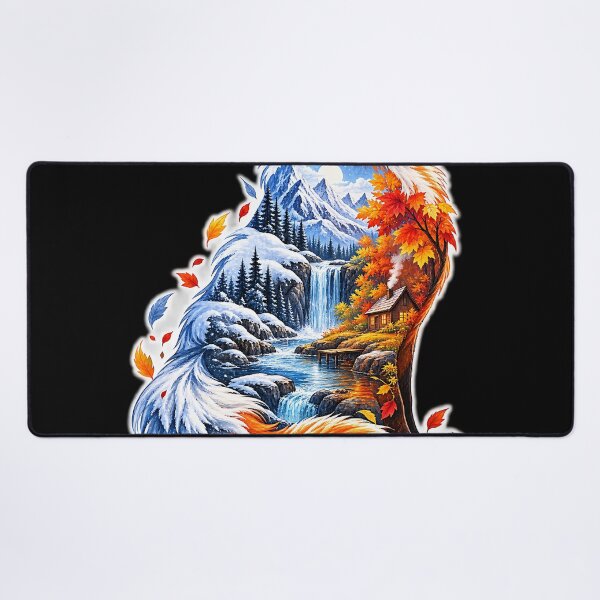 Item preview, Four Seasons Fox – Mountain, Forest and Wildlife Nature Art designed and sold by GenZStickerHub1.