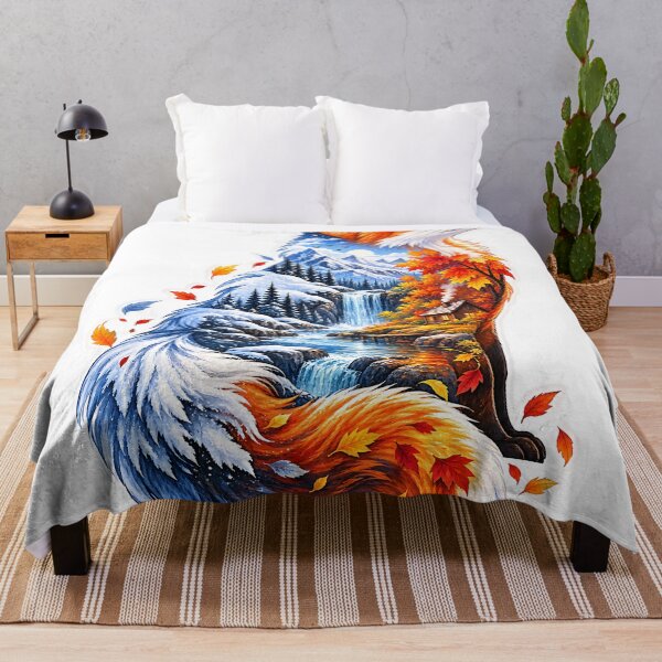 Item preview, Four Seasons Fox – Mountain, Forest and Wildlife Nature Art designed and sold by GenZStickerHub1.