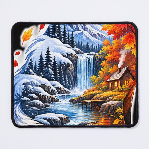 Item preview, Four Seasons Fox – Mountain, Forest and Wildlife Nature Art designed and sold by GenZStickerHub1.