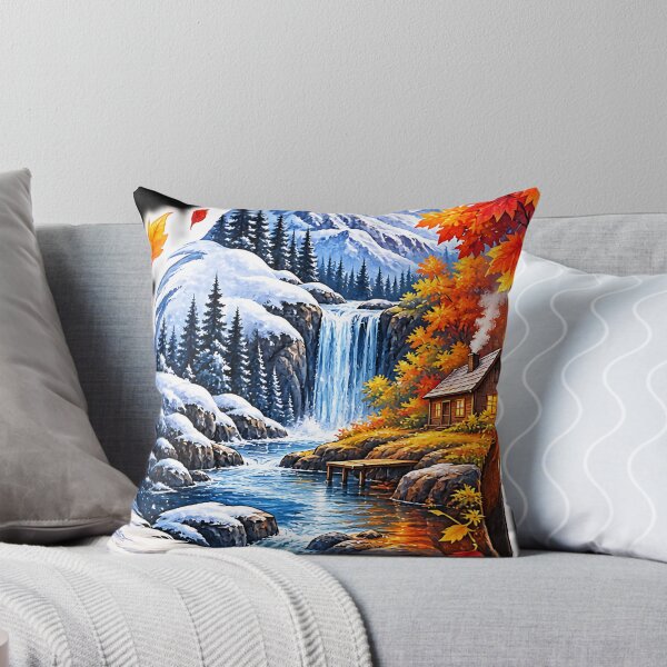 Item preview, Four Seasons Fox – Mountain, Forest and Wildlife Nature Art designed and sold by GenZStickerHub1.