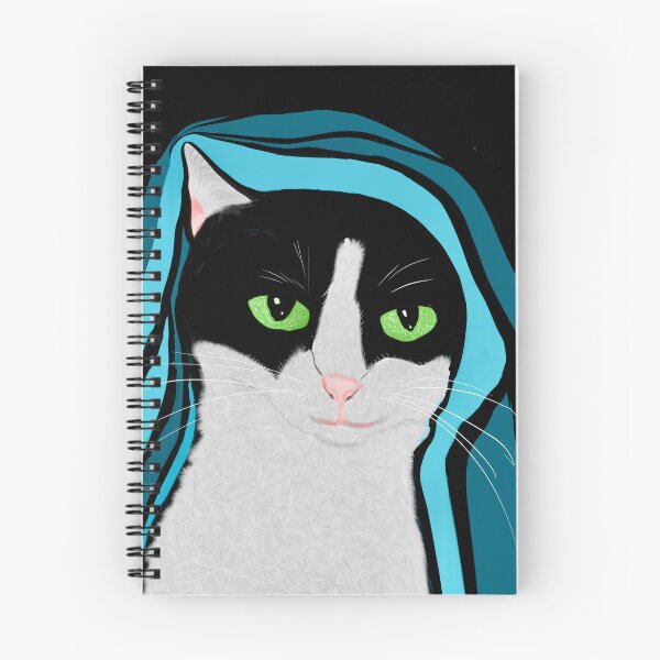 Item preview, Cat in Blue Drape designed and sold by Elaine M Hayward .