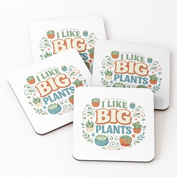 Item preview, I Like Big Plants Funny Gift for Plant Lovers, Gardeners & Home Decor Fans designed and sold by stylishdzign.