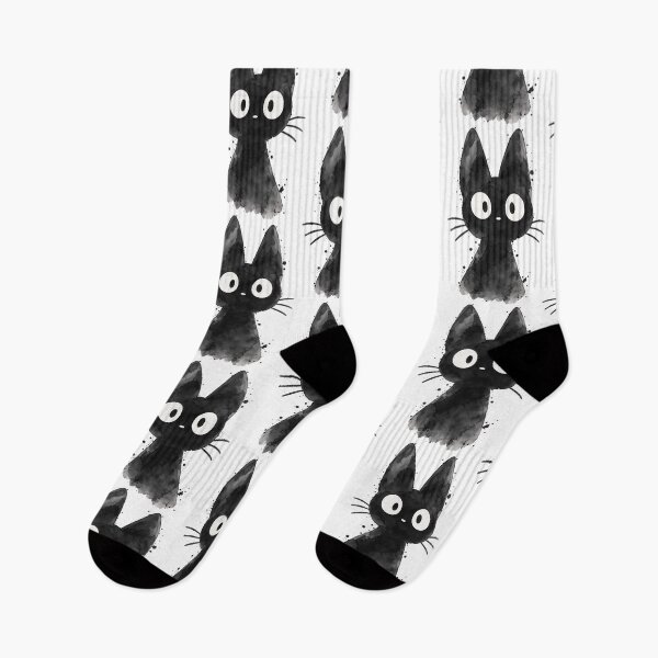Item preview, black cat, doodle designed and sold by doshicoffee.