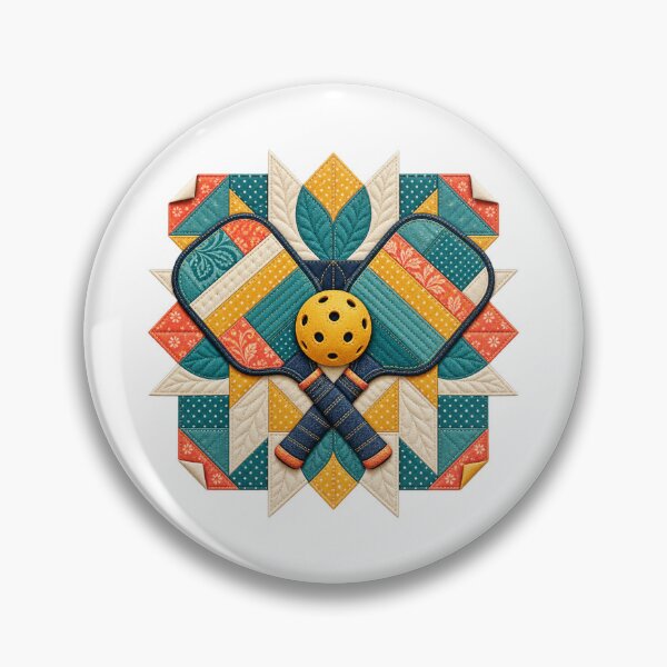 Item preview, Patchwork Pickleball Block designed and sold by UrbanCanvvas.