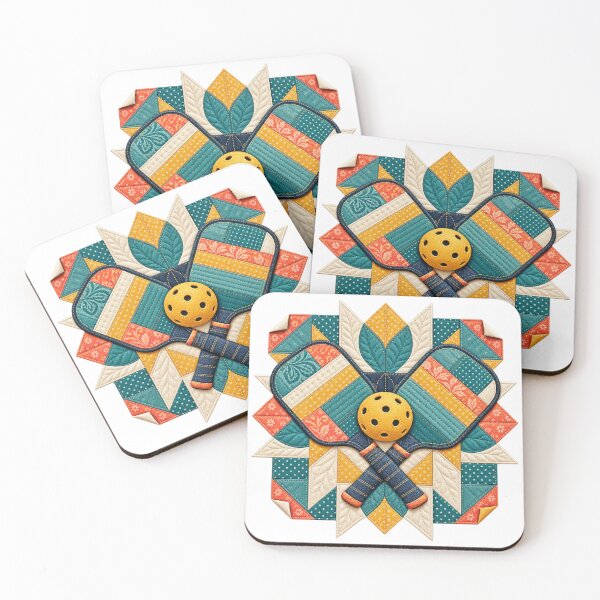 Item preview, Patchwork Pickleball Block designed and sold by UrbanCanvvas.