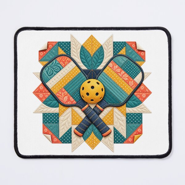 Item preview, Patchwork Pickleball Block designed and sold by UrbanCanvvas.