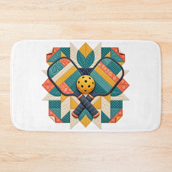 Item preview, Patchwork Pickleball Block designed and sold by UrbanCanvvas.