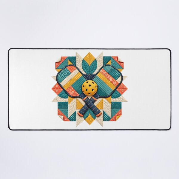 Item preview, Patchwork Pickleball Block designed and sold by UrbanCanvvas.