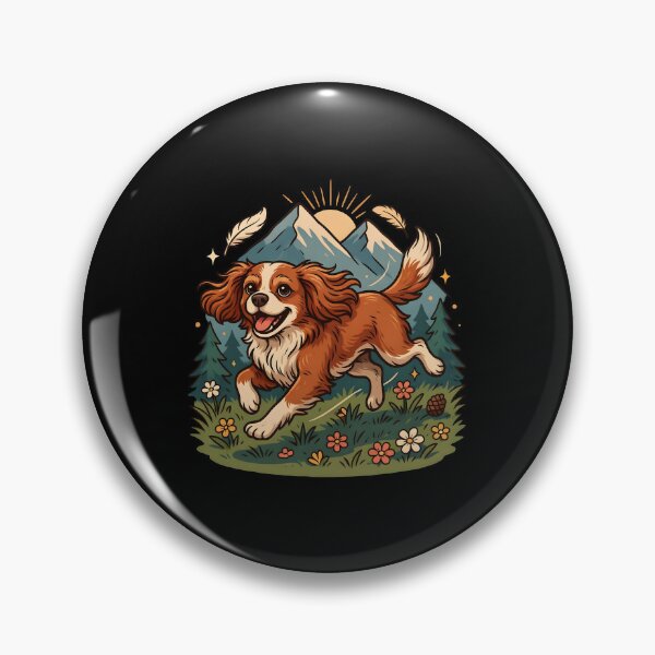 Item preview, Cavalier King Charles Spaniel Cute Dog Art designed and sold by Redgiant87x.