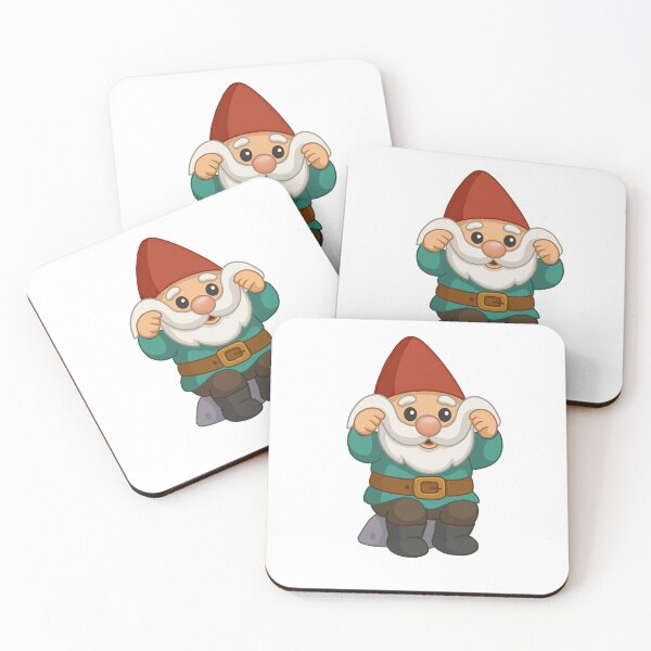 Item preview, Cute Garden Gnome With White Beard designed and sold by SunnyBunnyHome.
