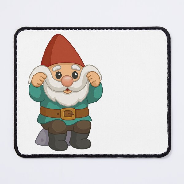 Item preview, Cute Garden Gnome With White Beard designed and sold by SunnyBunnyHome.