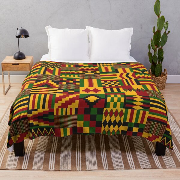 Item preview, Estampado vibrante de tela Kente africana | Textil de Ghana designed and sold by MammothArt.