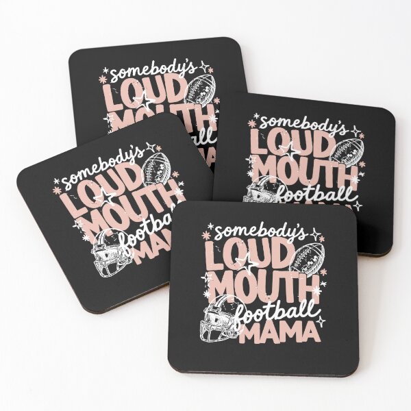 Item preview, Loud Mouth Football Mama Humor Design designed and sold by DarylPope.
