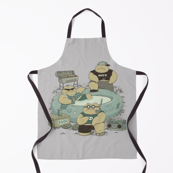 Item preview, Pool Party - Frogs Illustration designed and sold by OohMyHoomies.