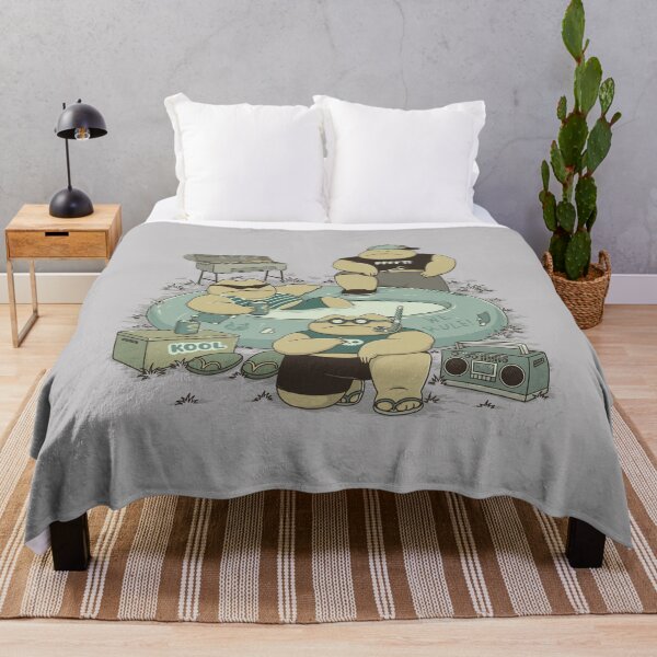 Item preview, Pool Party - Frogs Illustration designed and sold by OohMyHoomies.