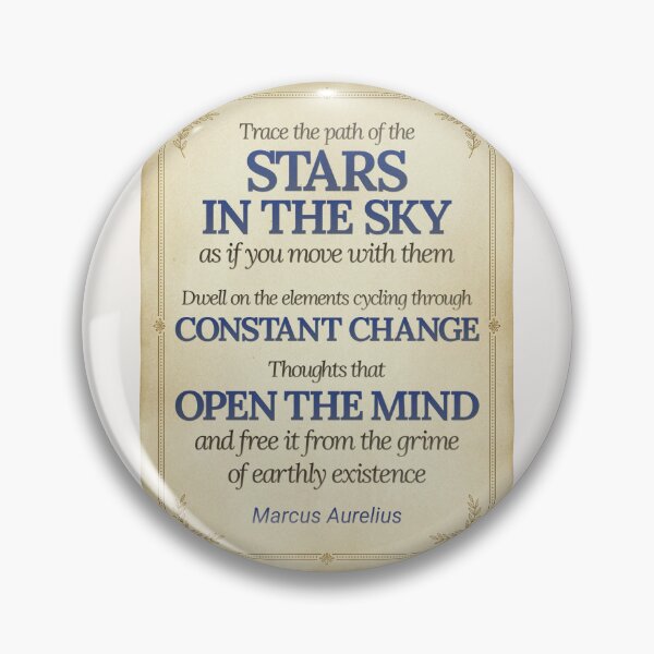 Item preview, Trace the Path of the Stars - Marcus Aurelius - Elegant Script Stoic Quote - Egyptian Blue Version designed and sold by Stoic Core.