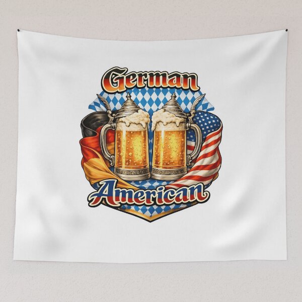Item preview, German American Beer Stein Shirt, Oktoberfest Bavarian Beer Design, German Heritage Celebration, American German Pride, Beer Lover Gift designed and sold by fimacurtuse.