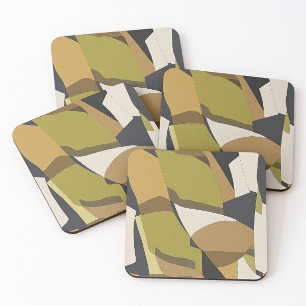 Item preview, Ochre Olive Mid Century Abstract Pattern designed and sold by Aniko Tulipan.