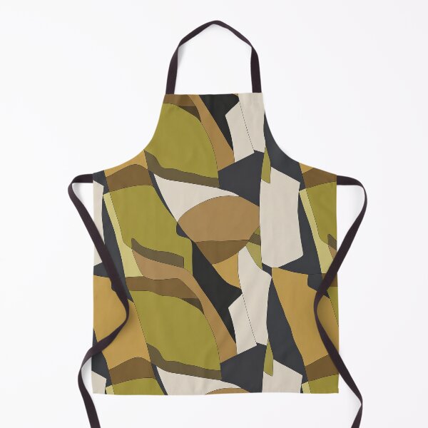 Item preview, Ochre Olive Mid Century Abstract Pattern designed and sold by imaniko.