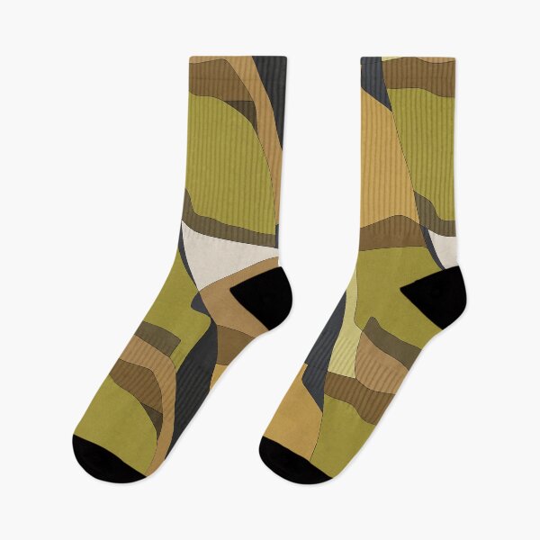 Item preview, Ochre Olive Mid Century Abstract Pattern designed and sold by Aniko Tulipan.