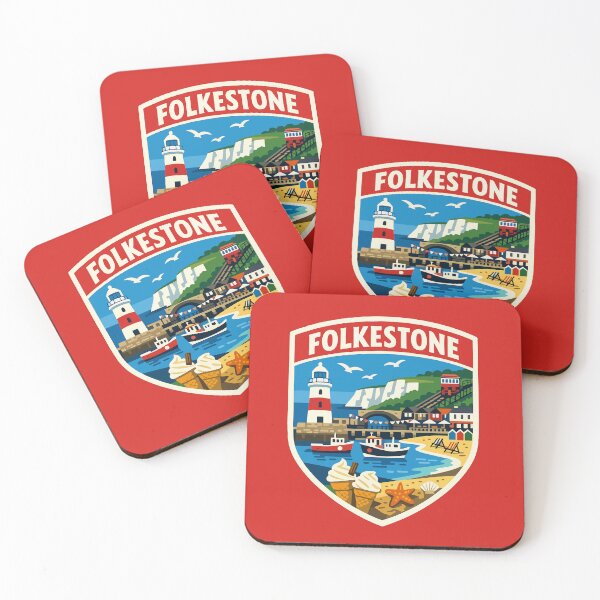Item preview, Folkestone Travel Souvenir Sticker designed and sold by rogue-design.