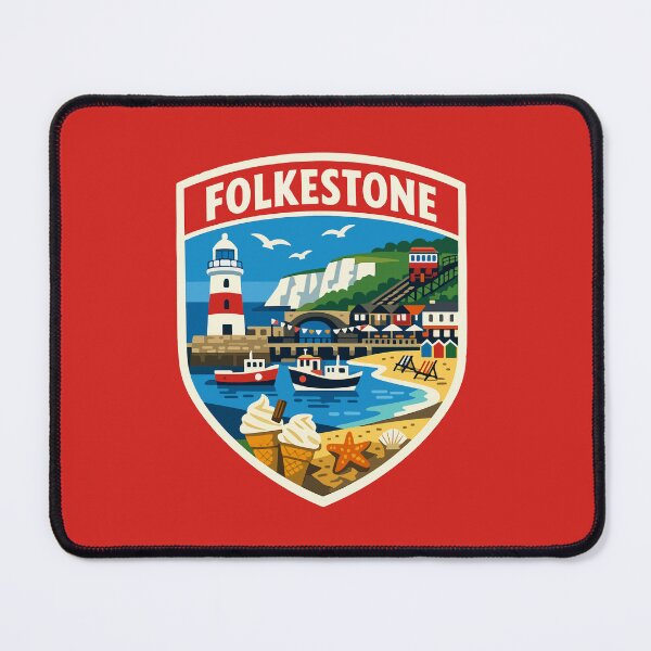 Item preview, Folkestone Travel Souvenir Sticker designed and sold by rogue-design.