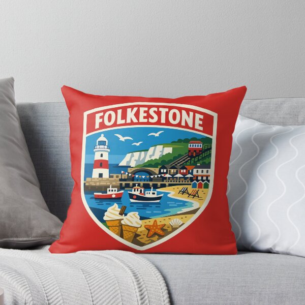 Item preview, Folkestone Travel Souvenir Sticker designed and sold by rogue-design.