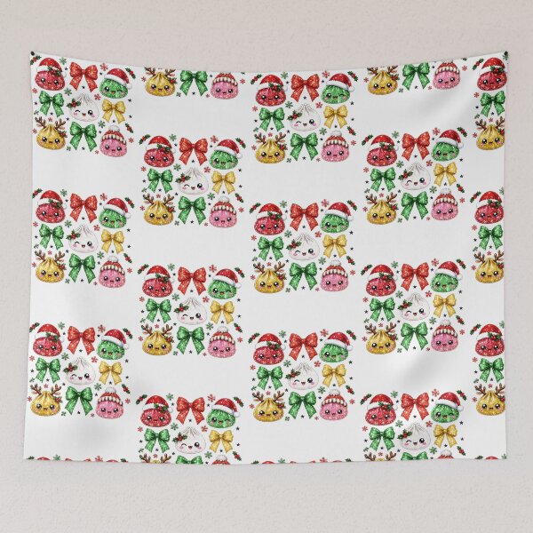 Item preview, Cute Kawaii Christmas Dumpling Festive Design designed and sold by DarylPope.