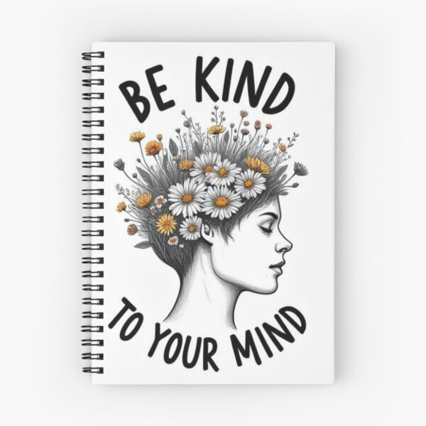 Item preview, Be Kind to Your Mind – Mental Health & Self Care Botanical Quote designed and sold by SimoPumba.