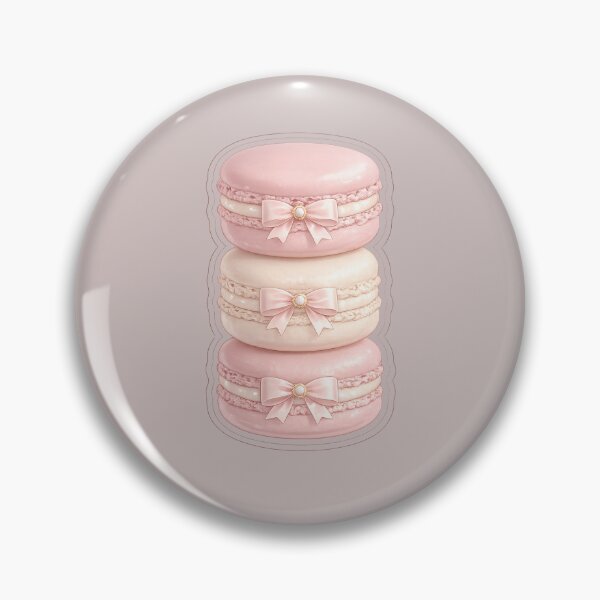 Item preview, Coquette Macaron Sticker | Pink French Patisserie Aesthetic | Cute Bow Dessert Sticker designed and sold by PawsAndpetalstudio.