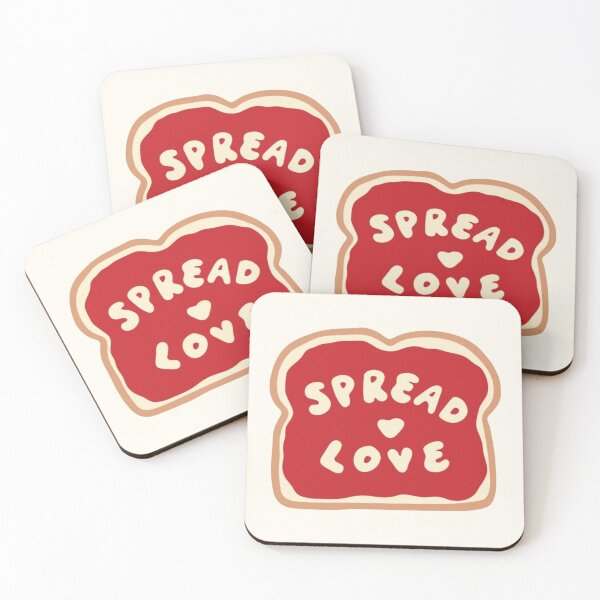 Item preview, Spread Love Toast Pun designed and sold by Spring Things.