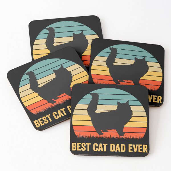 Item preview, Best Cat Dad Ever Retro Sunset Feline Companion Graphic designed and sold by Dmo3HarkoArt.