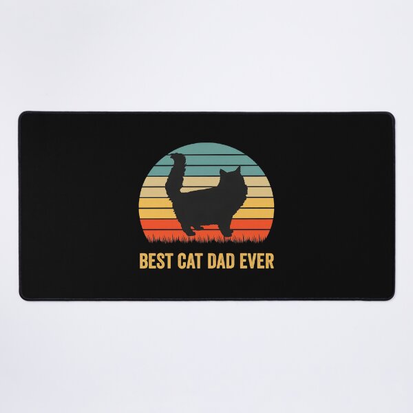 Item preview, Best Cat Dad Ever Retro Sunset Feline Companion Graphic designed and sold by Dmo3HarkoArt.