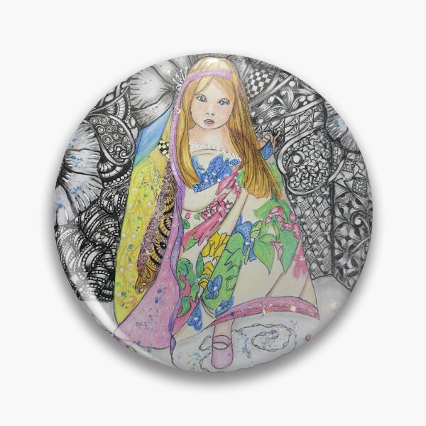 Item preview, Zentangle Bloom Girl designed and sold by LorieFossaArt.