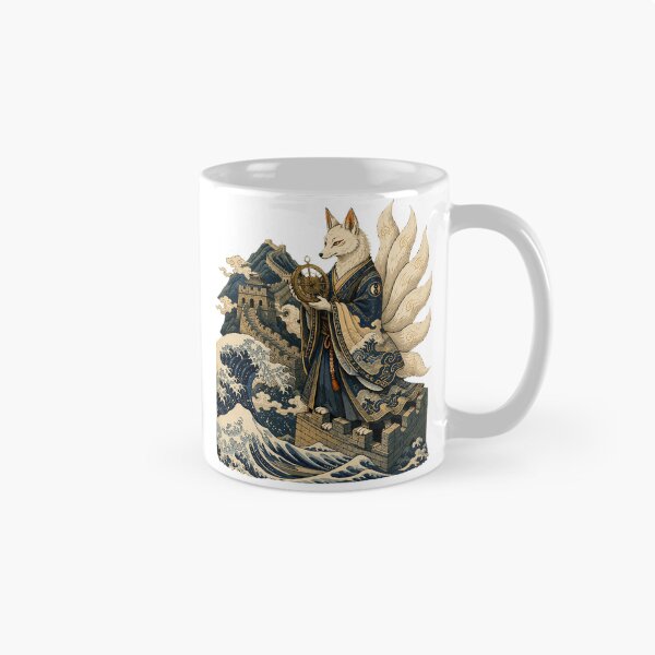 Item preview, Fox Alchemist Great Wave Hokusai Ukiyo-e designed and sold by Ada’s Mystic Atelier .