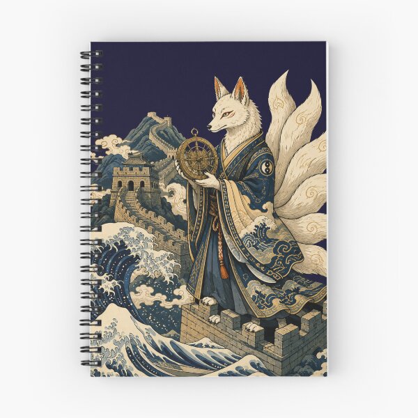 Item preview, Fox Alchemist Great Wave Hokusai Ukiyo-e designed and sold by Ada’s Mystic Atelier .