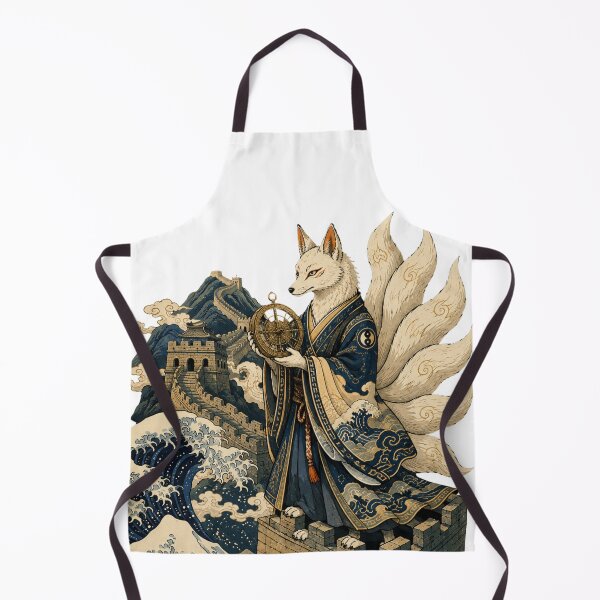 Item preview, Fox Alchemist Great Wave Hokusai Ukiyo-e designed and sold by Ada’s Mystic Atelier .